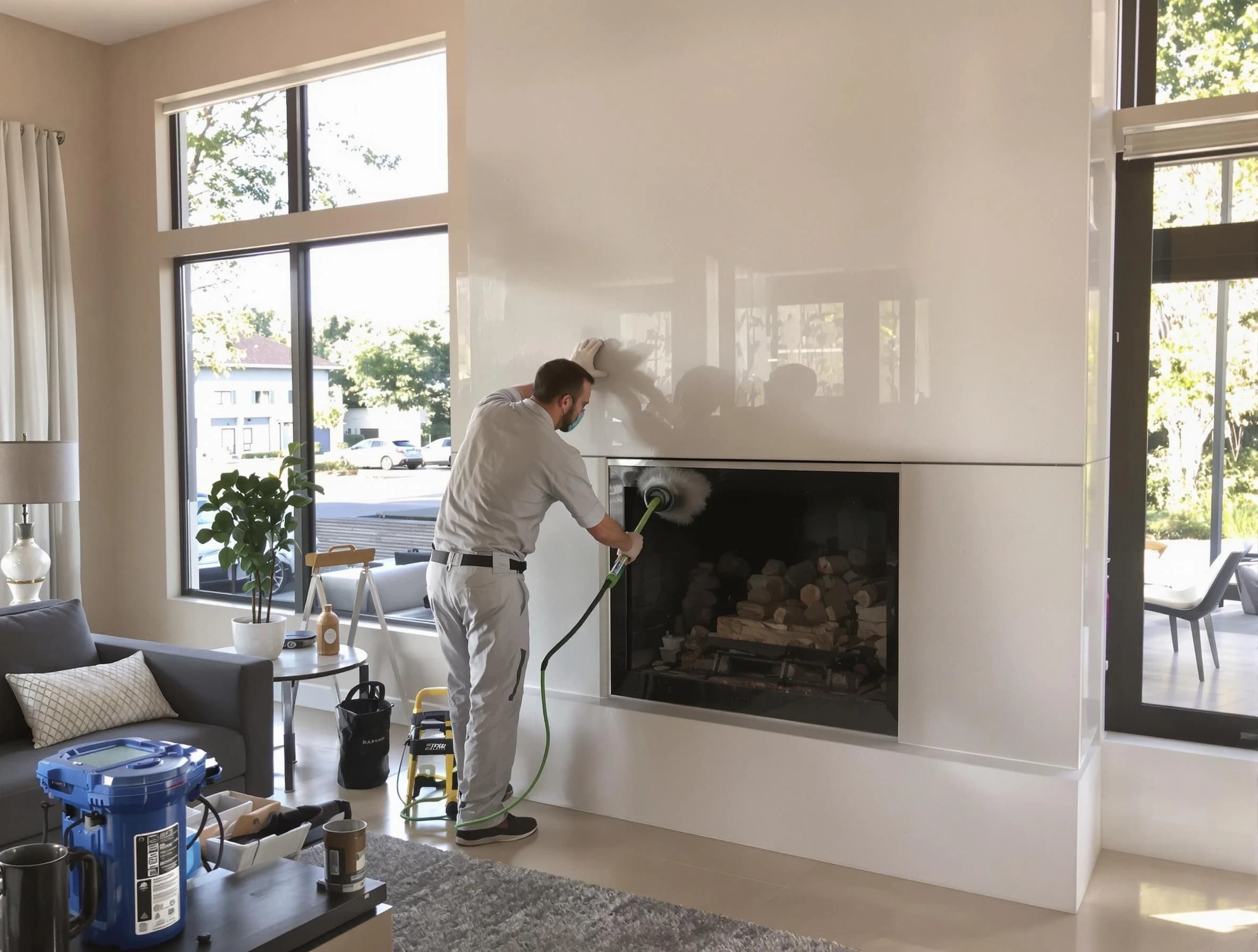 Payson Chimney Sweep performing thorough soot removal in Payson, UT