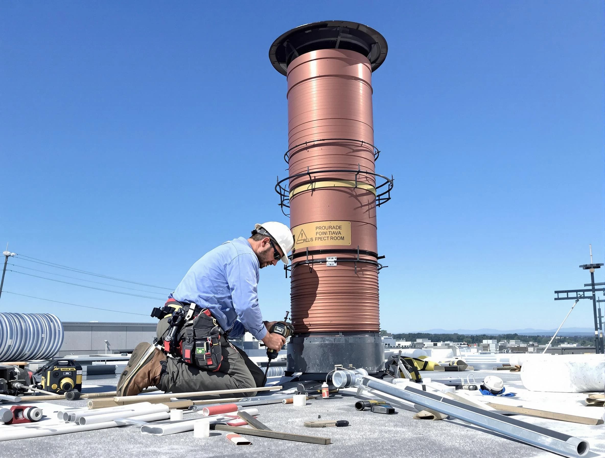 Installed chimney liner by Payson Chimney Sweep in Payson, UT