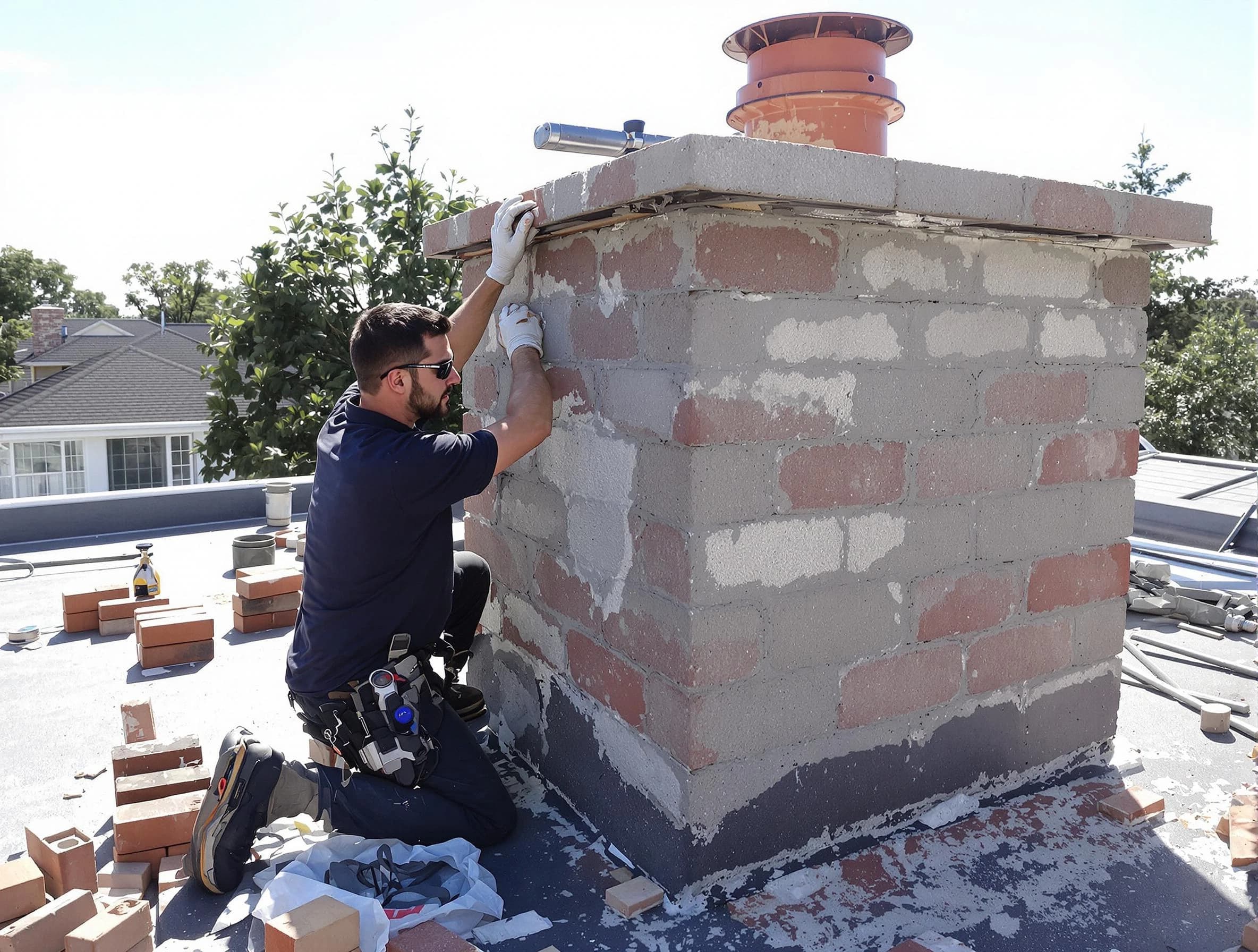 Advanced chimney repair process by Payson Chimney Sweep in Payson, UT