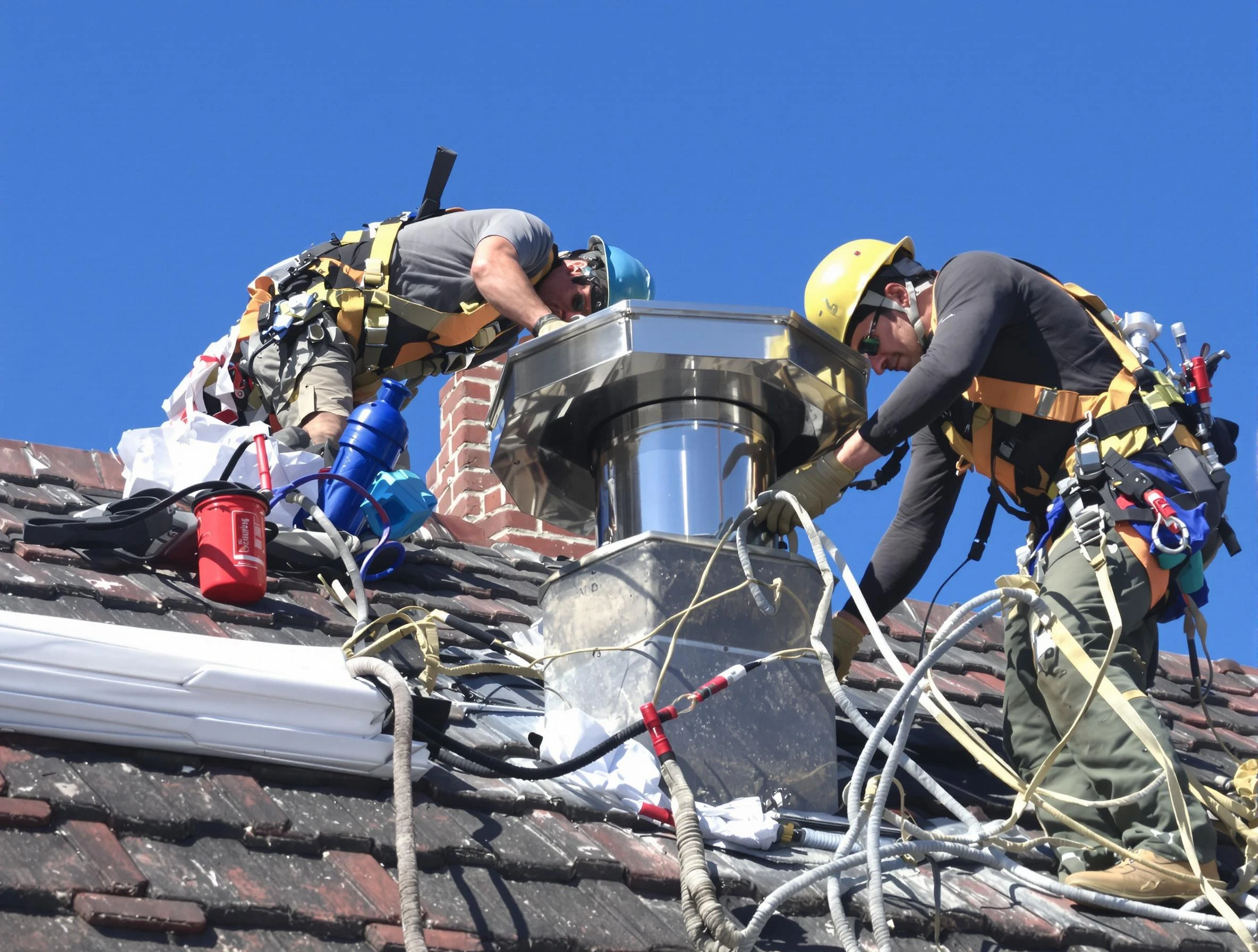Protective chimney cap installed by Payson Chimney Sweep in Payson, UT